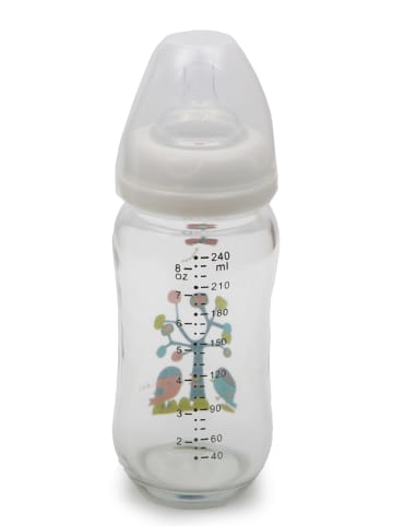 Moni Babyflasche, Trinkglasflasche B0468 in weiß