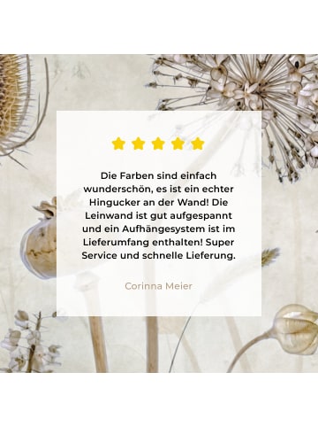 MuchoWow Leinwand bilder Blumen (BxH)