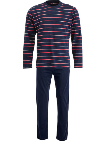 REDBEST Single-Jersey Schlafanzug in dunkelblau