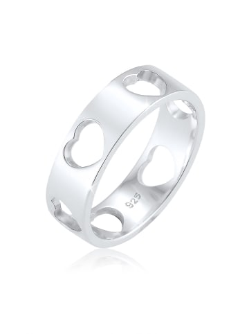 Elli Ring 925 Sterling Silber Herz in Silber