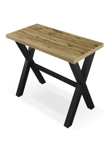DUBI Möbel Bartisch ARNE in Natureiche-Optik - (B)120 x (H)105 x (T)60 cm