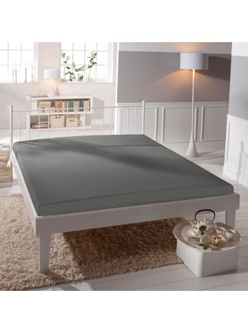 Erwin Müller Single-Jersey Spannbettlaken kochfest Straubing in grau