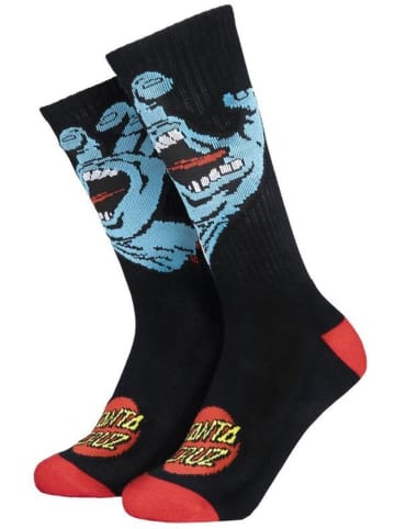 Santa Cruz Socke "Screaming Hand Sock" in Schwarz
