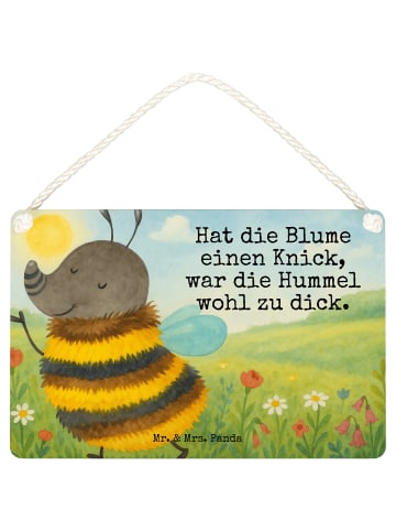 Mr. & Mrs. Panda Deko Schild Hummel flauschig Design mit Spruch in Weiß