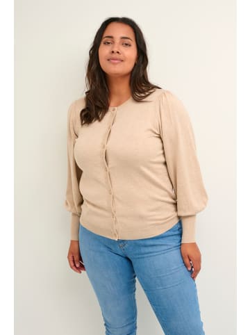 KAFFE curve Strickjacke KClizzy in Feather Gray Melange