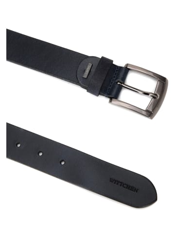 Wittchen Leather belt in Dark blue