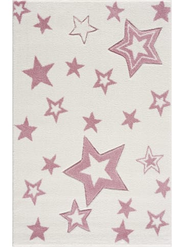 Livone Kinderteppich STARLIGHT in creme/rosa