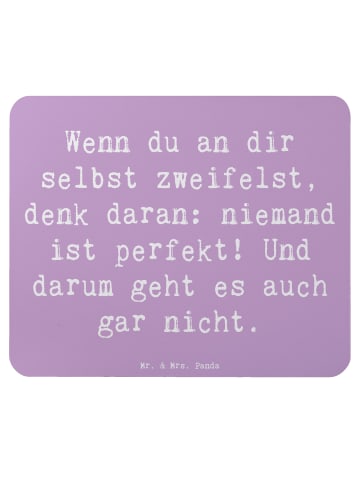 Mr. & Mrs. Panda Maus-Pad Spruch Zweifel an sich selbst mit Spruch in Lavendeltraum