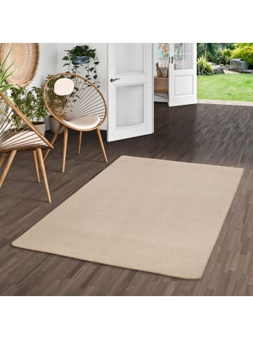 Snapstyle Velours-Teppich Joy in beige
