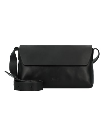 Jost Arva Umhängetasche Leder 28 cm in schwarz