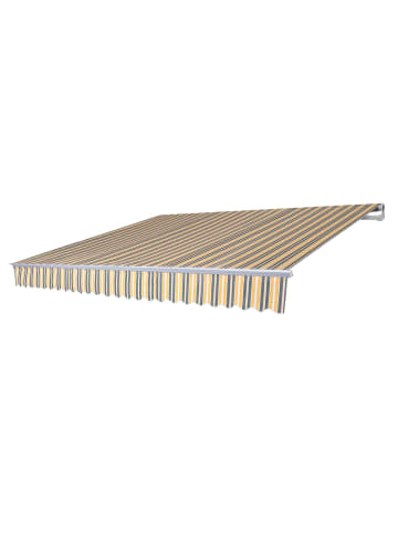MCW Markise E49, Polyester grau-gelb gestreift