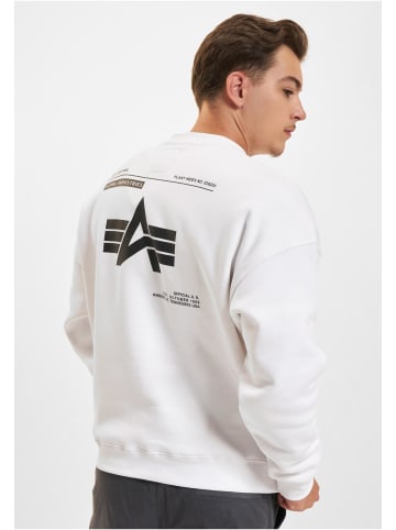 Alpha Industries Alpha Industries Alpha Industries Logo BP Pullover in white