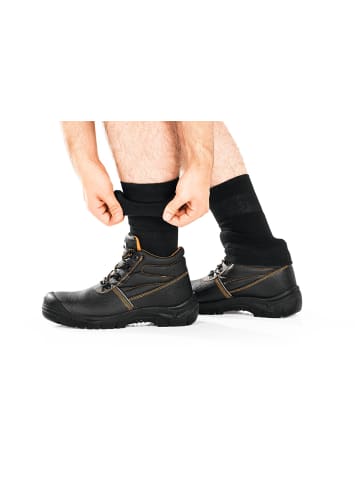 Socklaender Schutz-Socke 36/39 schwarz mit Doppelschaft Schwarz
