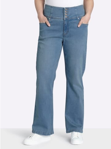 sheego Jeans in blue-stone-washed