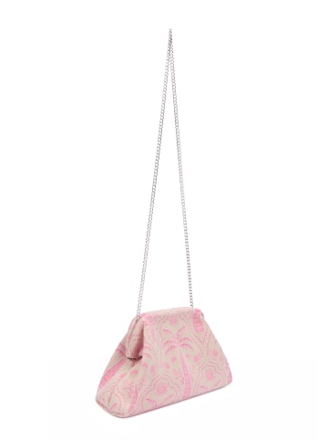 aleida Women Clutch in Beige Pink