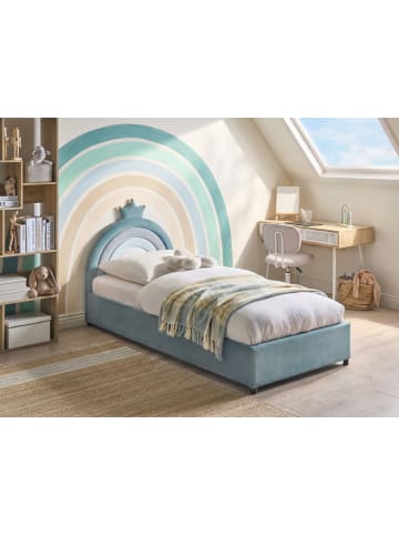 Beliani Kinderbett GRISETOT in Blau/Schwarz - (W) 96 x (H) 106 x (L) 210 cm