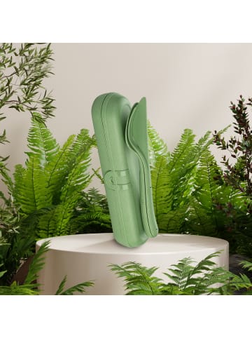 koziol KLIKK READY - Besteck Etui + Besteckset in nature flower blue