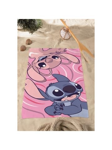 Lilo & Stitch Disney Lilo & Stitch Strandtuch 70 × 140cm leicht und schnelltrocknend in Rosa