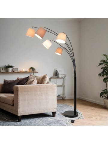 Licht-Erlebnisse Stehlampe (B)120 x (H)200 cm in Schwarz Weiß Braun Beige