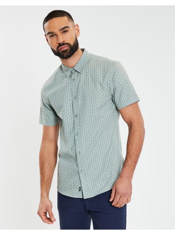 Threadbare Kurzarmhemd THB Shirt S/Slv Pine in Olivgrün