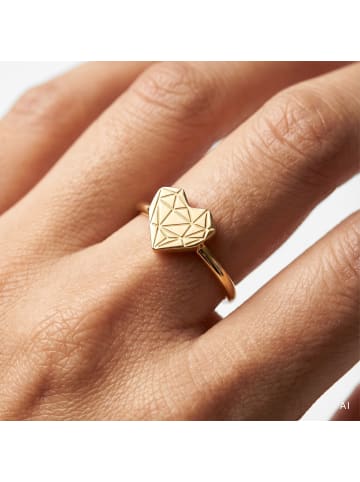 Liebeskind Berlin Ring Broken Heart in gold