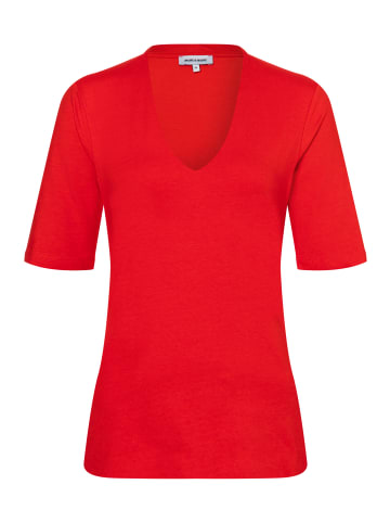 More & More elastisches Basic-Halbarmshirt in red