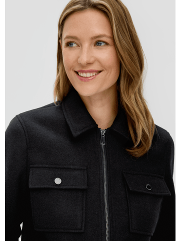 S. Oliver Indoor-Jacke langarm in Schwarz