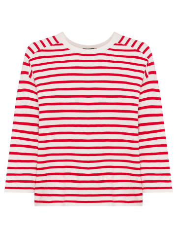 Olsen Shirt Cora in rot weiß - 0001