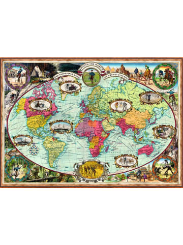 Ravensburger Ravensburger Puzzle 1.000 Teile Mit Fahrrad um die Welt in bunt