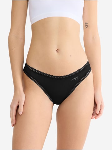 Sloggi String Blue GO Crush 3er-Pack in Black