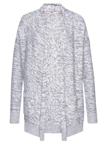 Kangaroos Strickjacke in grau-weiß-meliert