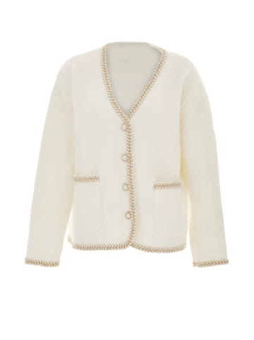 CHANI Strickjacke in Wollweiss