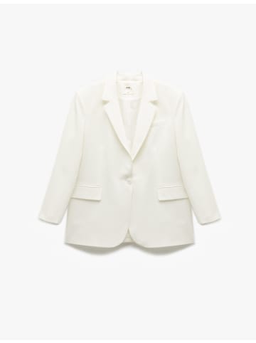 KOTON ANZUGSJACKE in Grauweiß