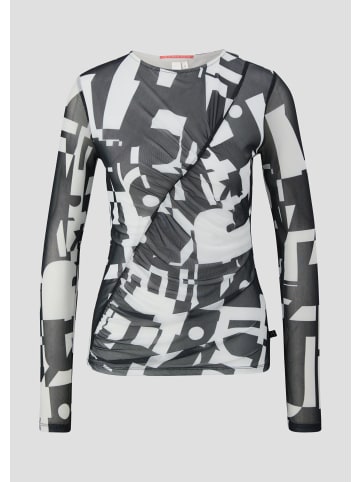 QS T-Shirt in 99A2_schwarz