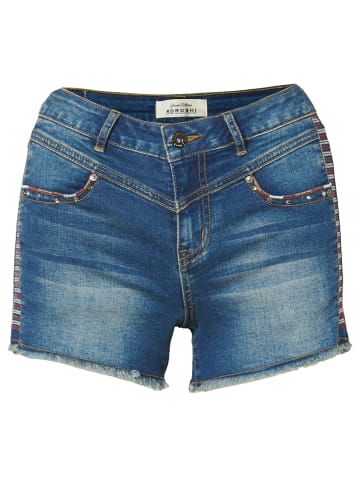 KOROSHI HOSE MINISHORT JEANS in blau
