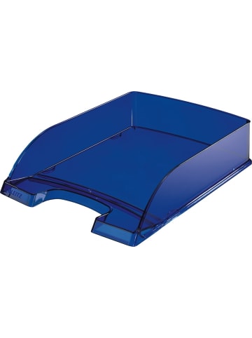 Leitz Briefablage A4 Polystyrol hochglänzend blau transparent