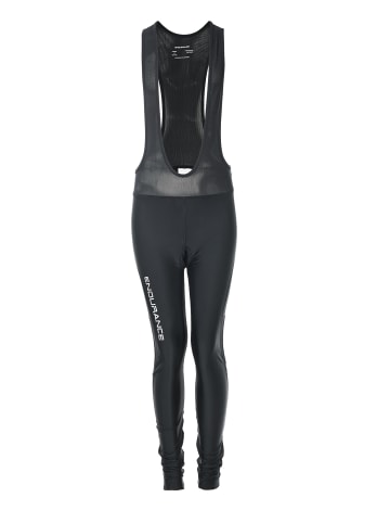 Endurance Radhose Poway Jr. Long Cycling Tights W/Bib XQL in 1001 Black