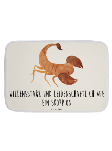 Mr. & Mrs. Panda Badvorleger Sternzeichen Skorpion mit Spruch in Weiß