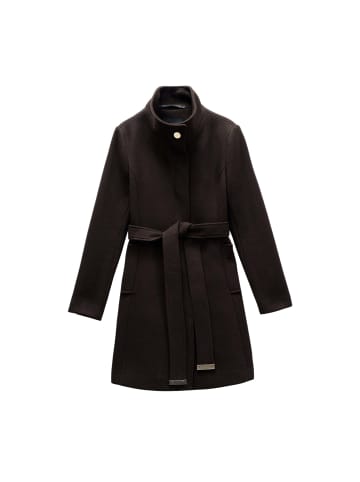 Salsa Jeans Wollmantel The Reimagined in Dark Brown