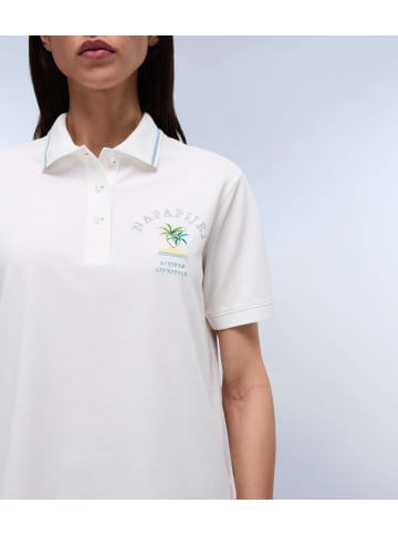 Napapijri Polo "E-Fete Ss" in Weiß