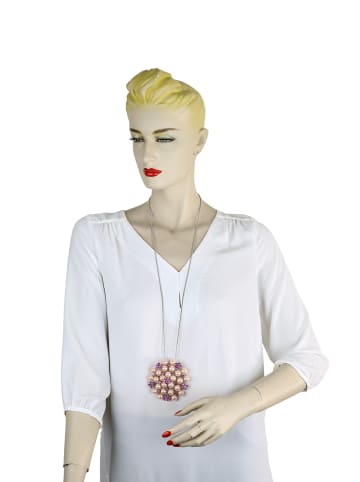 collezione alessandro Lange Kette " Jamila " in rosa