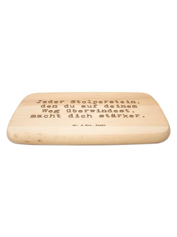 Mr. & Mrs. Panda Frühstücksbrett Spruch Stolpersteine im Alltag ... in Transparent