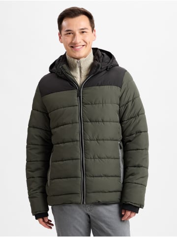 Nils Sundström Steppjacke in khaki schwarz - 0008