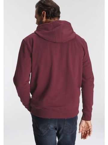Man's World Kapuzensweatjacke in bordeaux