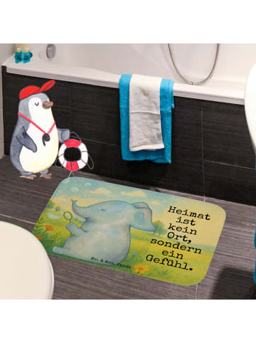 Mr. & Mrs. Panda Badvorleger Elefant Seifenblasen Design mit Spruch in Weiß