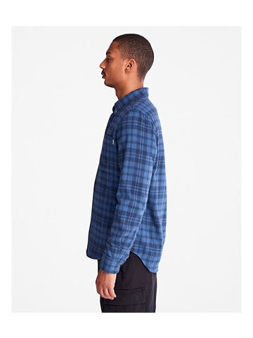Timberland Flanellhemd mit Karomuster in Blau