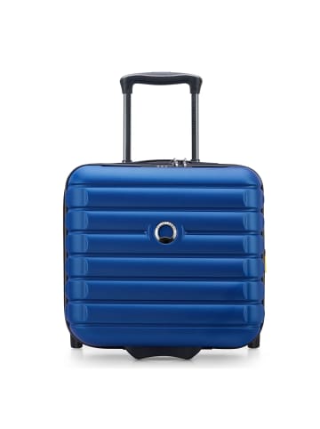 Delsey Shadow 5.0 4-Rollen Businesstrolley 38 cm Laptopfach mit Dehnfalte in blau