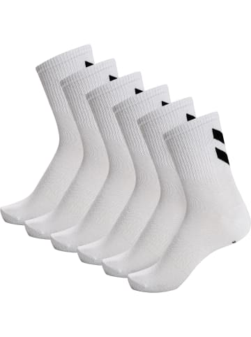 Hummel Lange Socken Hmlchevron 6-Pack Socks in WHITE