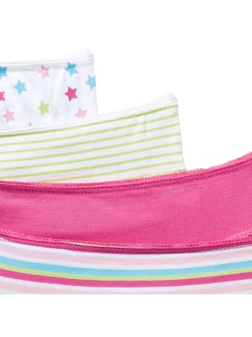 Erwin Müller Baumwolle, Single-Jersey Mädchen-Slip 4er-Pack in pink/bunt