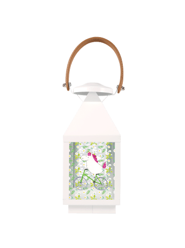 Mr. & Mrs. Panda outdoor laterne Einhorn Radfahrer ohne Spruch in Transparent